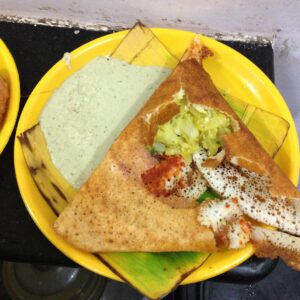 Coconut Paneer Dosa